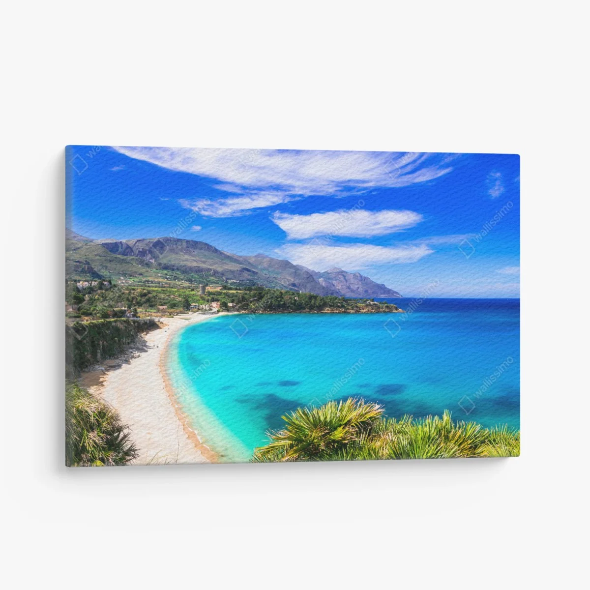 Quadro su tela panorama costiero dalle acque turchesi • Wallissimo® Quadro su tela panorama costiero dalle acque turchesi • Wallissimo®