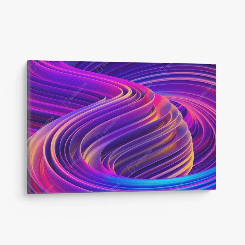 Quadro su tela vortice cromatico astratto