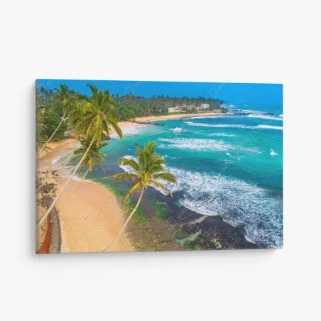 Quadro su tela paradiso tropicale sulla costa • Wallissimo®