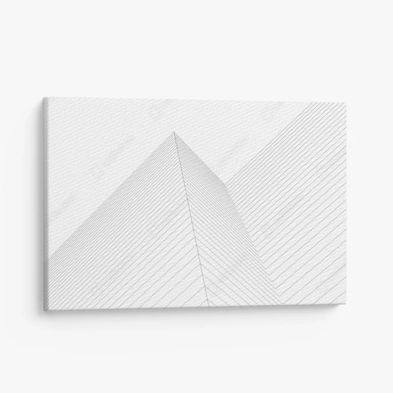 Quadro su tela geometria prospettica: linee architettoniche