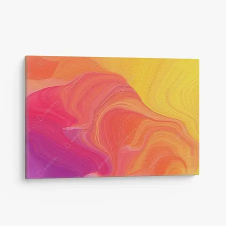 Quadro su tela danza di colori caldi • Wallissimo®