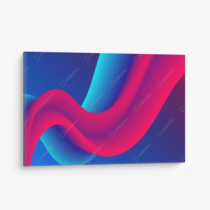 Quadro su tela onde cromatiche astratte