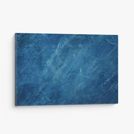 Quadro su tela marmo blu profondo con venature sottili • Wallissimo®