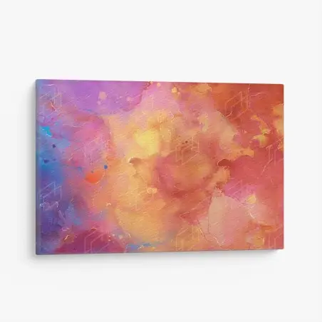 Quadro su tela esplosione di colori astratti • Wallissimo®