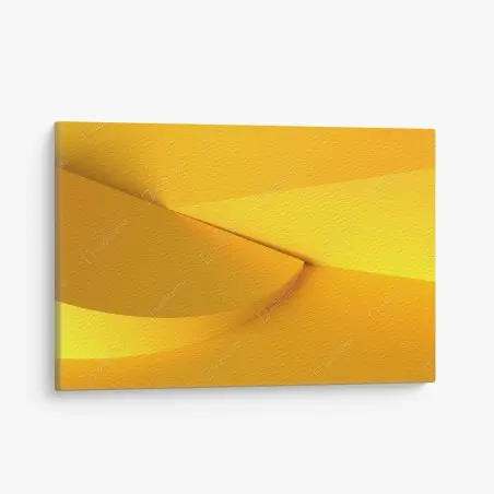 Quadro su tela composizione geometrica gialla minimalista • Wallissimo®