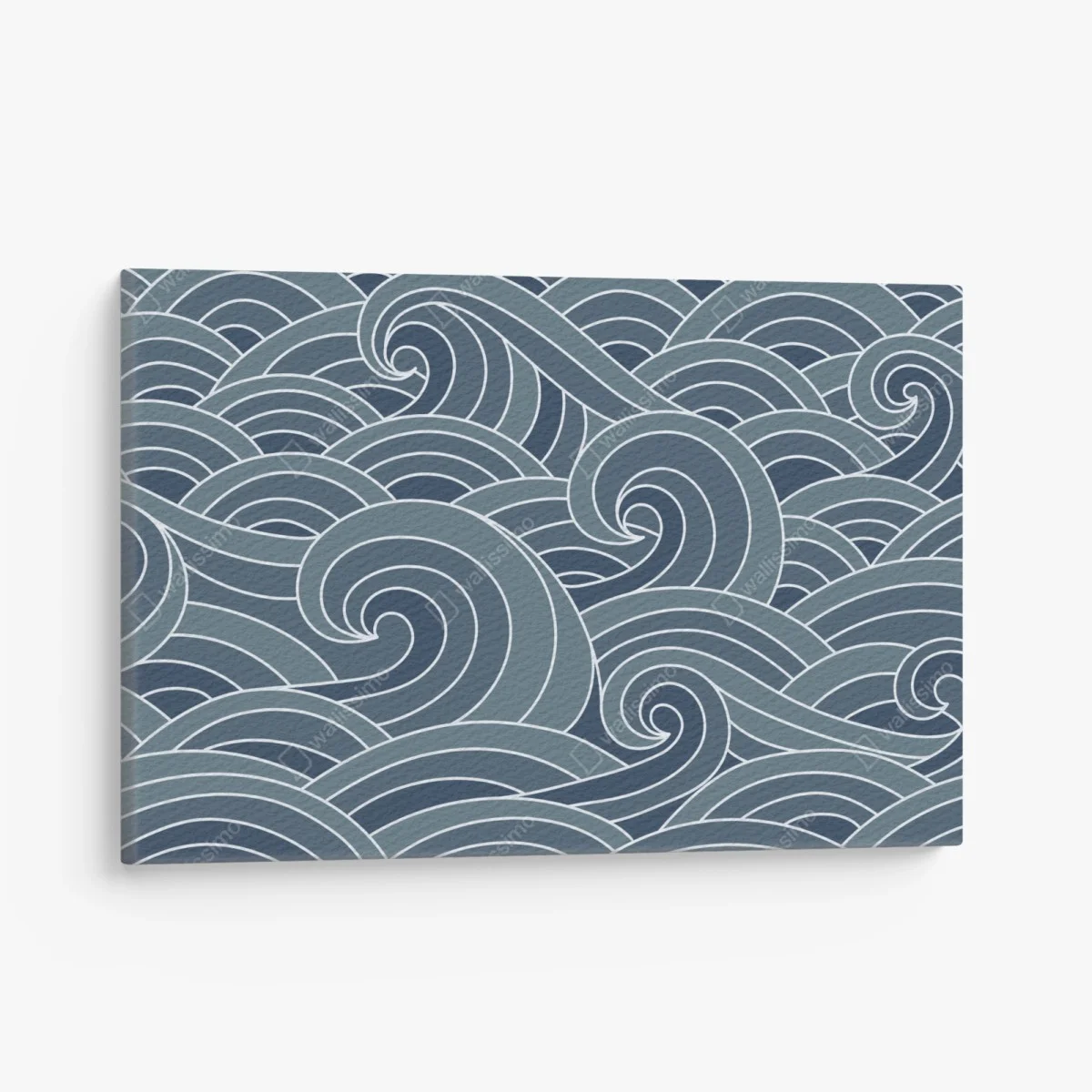 Quadro su tela motivo di onde marine stilizzate • Wallissimo® Quadro su tela motivo di onde marine stilizzate • Wallissimo®