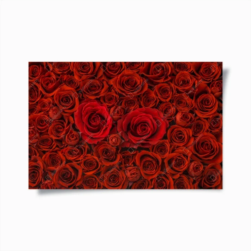 Poster mosaico di rose rosse