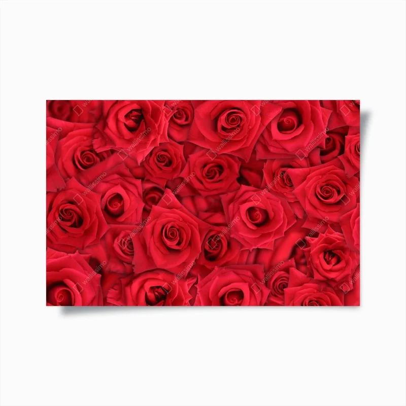 Poster mosaico di rose rosse