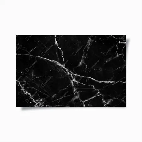 Poster marmo nero venato sofisticato • Wallissimo®