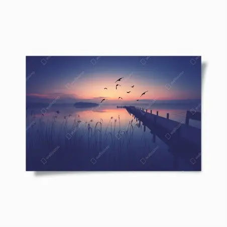 Poster molo al tramonto • Wallissimo®