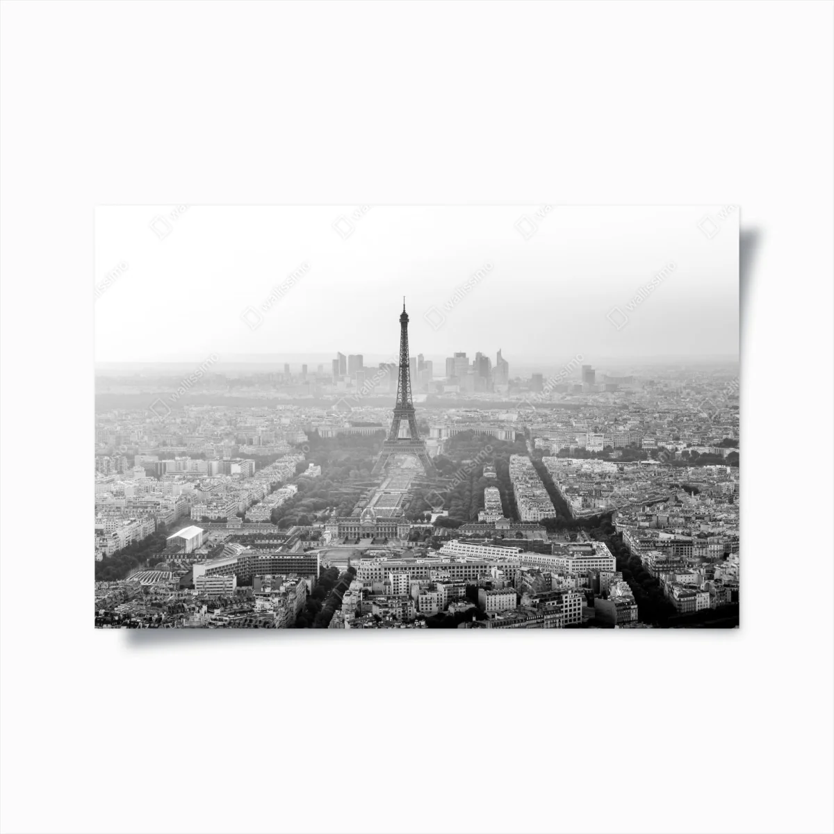 Poster vista aerea monocromatica di Parigi con la Torre Eiffel • Wallissimo® Poster vista aerea monocromatica di Parigi con la Torre Eiffel • Wallissimo®