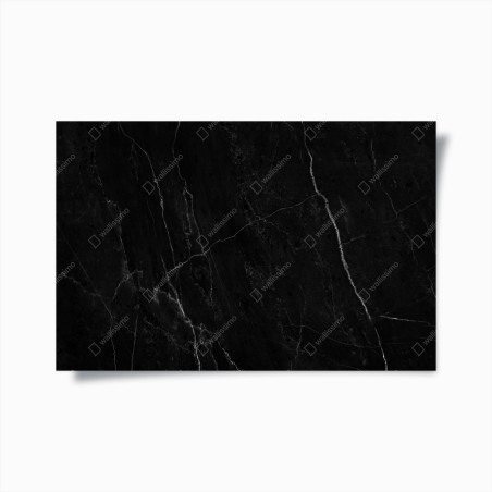 Poster marmo nero elegante con venature bianche • Wallissimo®