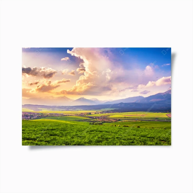 Poster paesaggio primaverile dei Tatra
