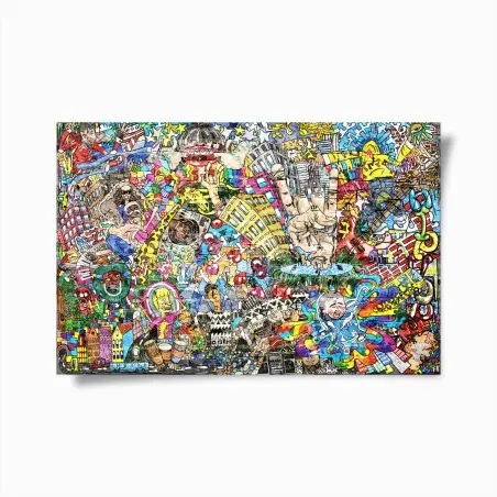 Poster esplosione urbana di colore e musica • Wallissimo®