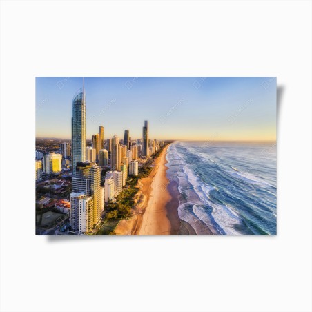 Poster alba sulla Gold Coast a Surfers Paradise • Wallissimo®