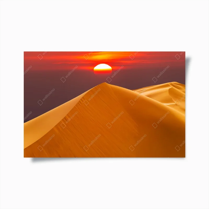 Poster dune dorate al tramonto