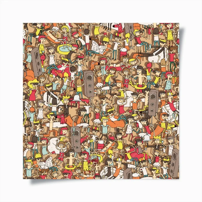 Poster festa estiva a fumetti piena di energia