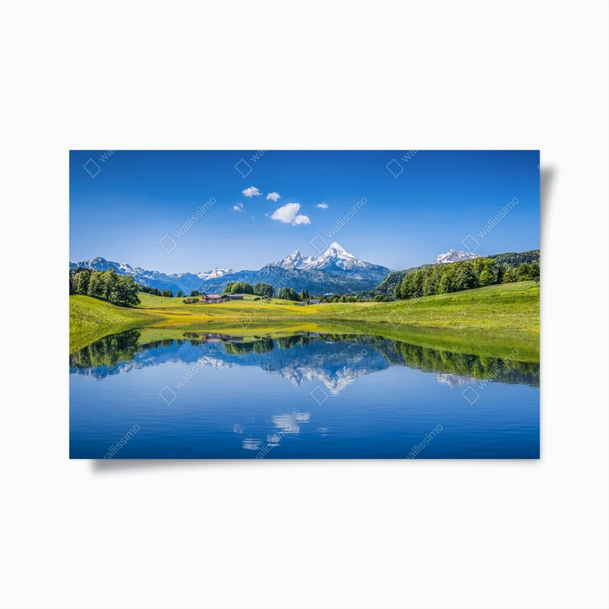 Poster riflessi delle Alpi sul lago • Wallissimo® Poster riflessi delle Alpi sul lago • Wallissimo®
