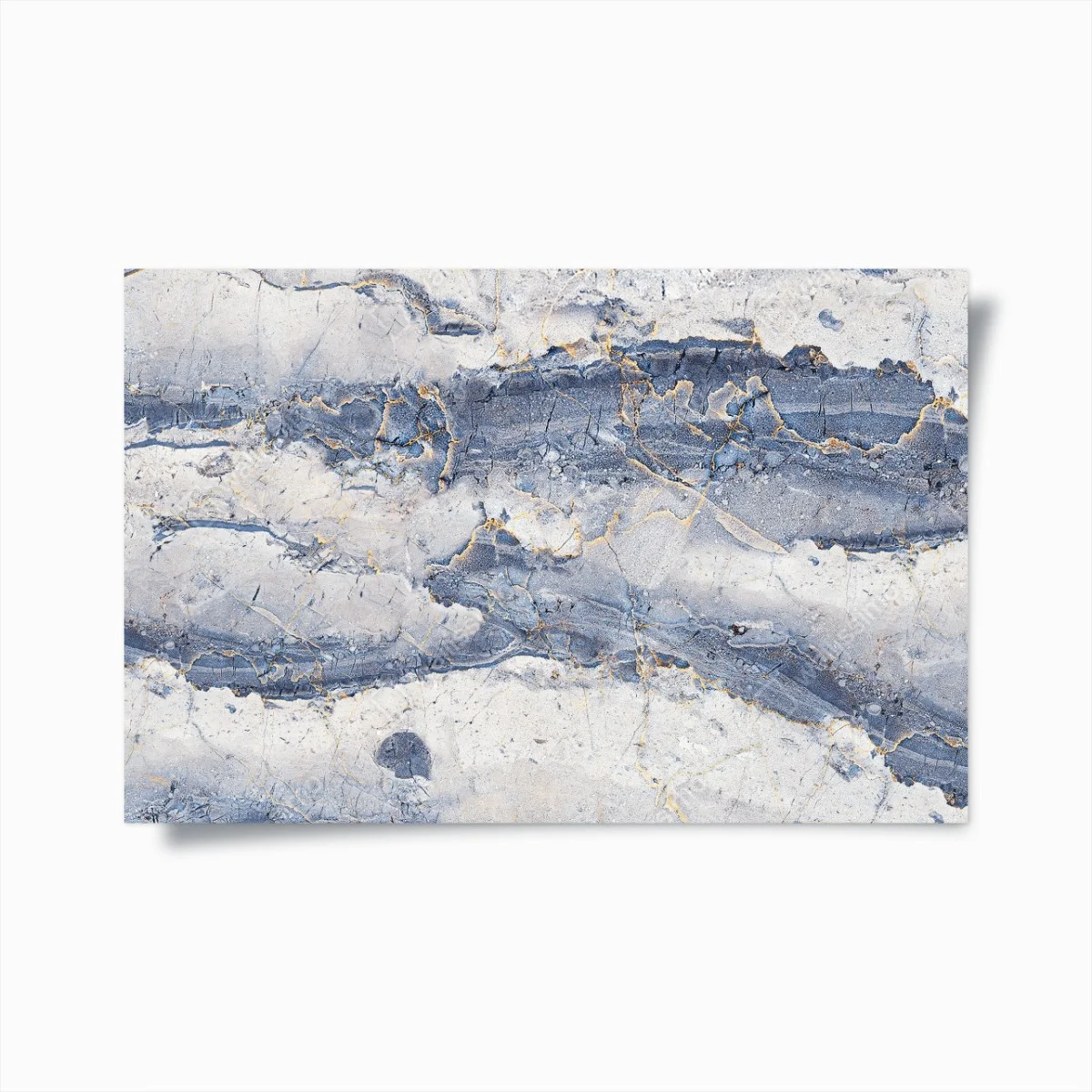 Poster venature dorate su marmo blu • Wallissimo® Poster venature dorate su marmo blu • Wallissimo®
