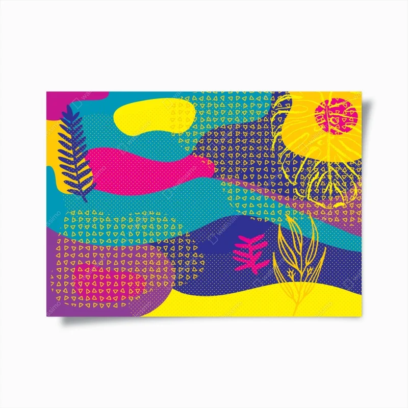 Poster vibrazioni tropicali astratte