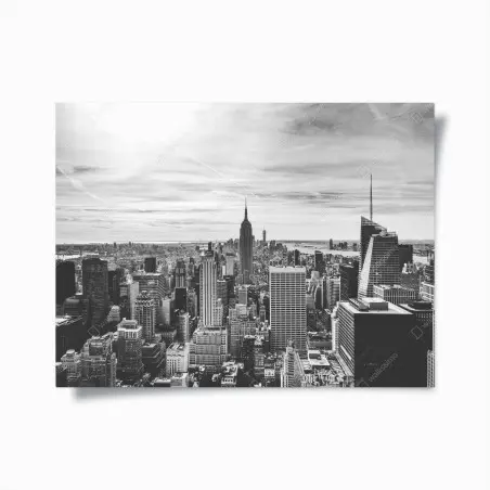 Poster skyline di New York in bianco e nero • Wallissimo®