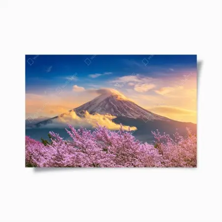 Poster risveglio primaverile a Monte Fuji • Wallissimo®