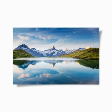 Poster panorama alpino: Bachalpsee Grindelwald • Wallissimo®