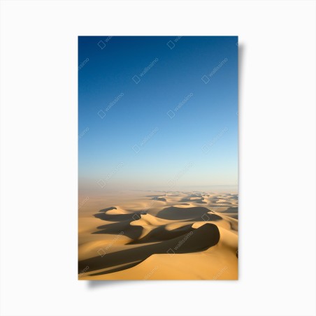Poster dune dorate sotto un cielo infinito • Wallissimo®