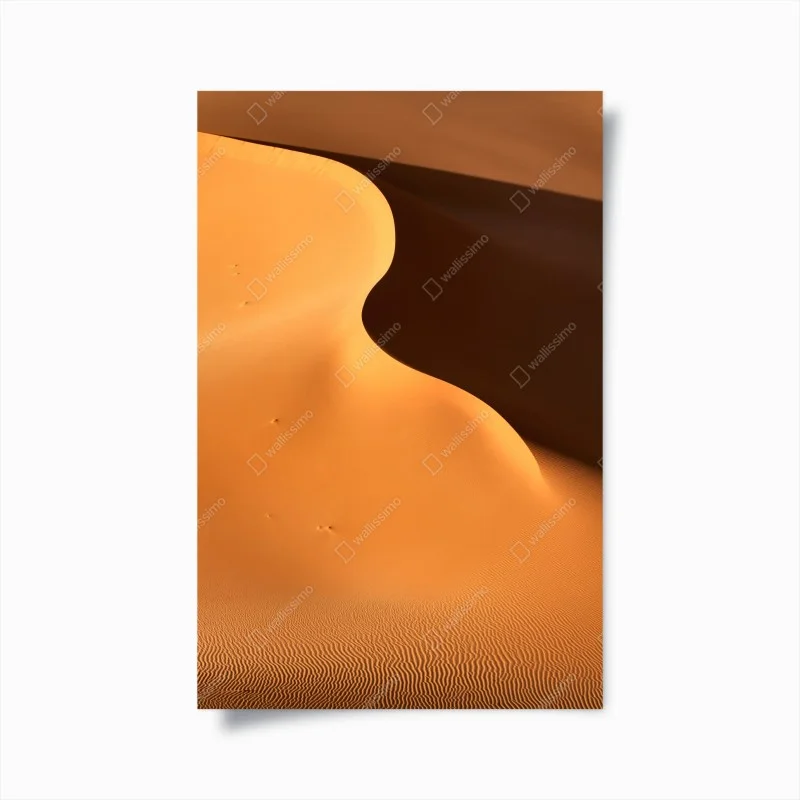 Poster curve di dune dorate