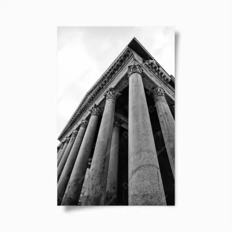 Poster prospettiva maestosa del Pantheon • Wallissimo®