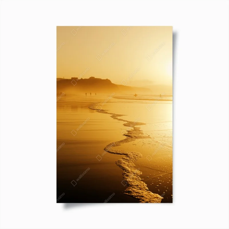 Poster tramonto dorato a Sopelana