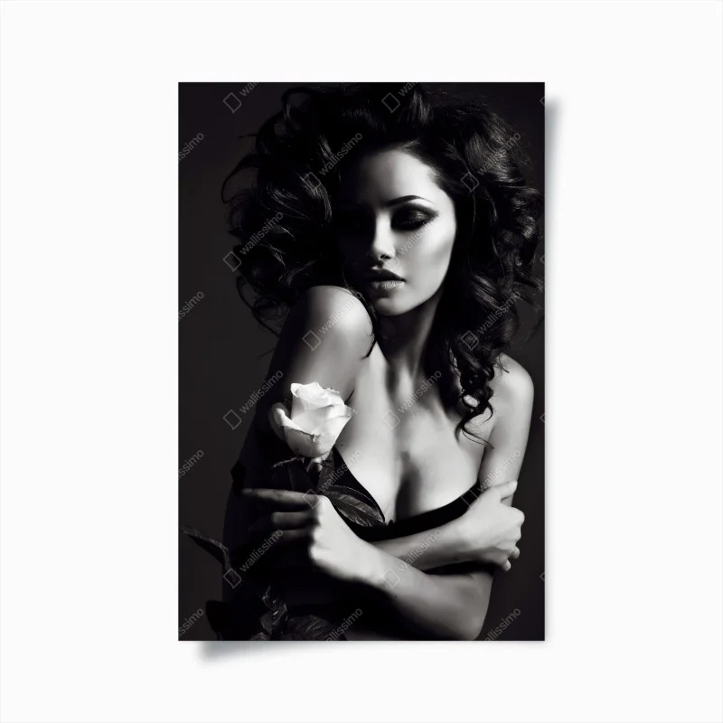 Poster eleganza senza tempo in bianco e nero