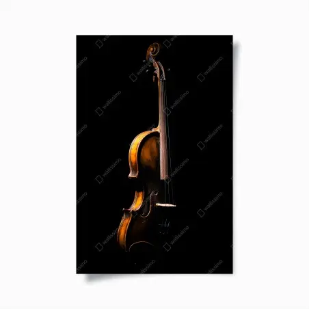 Poster violino classico in controluce • Wallissimo®