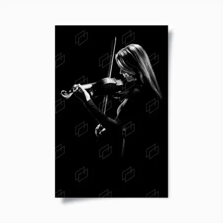 Poster violino in controluce • Wallissimo®