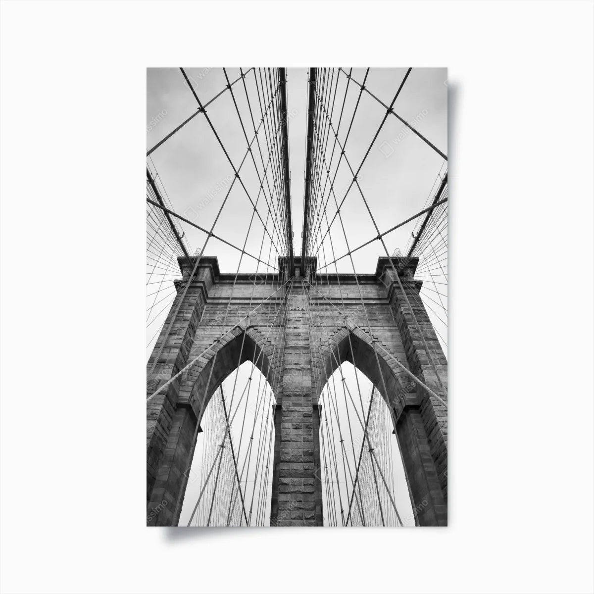 Poster architettura sospesa: ponte iconico di Brooklyn • Wallissimo® Poster architettura sospesa: ponte iconico di Brooklyn • Wallissimo®