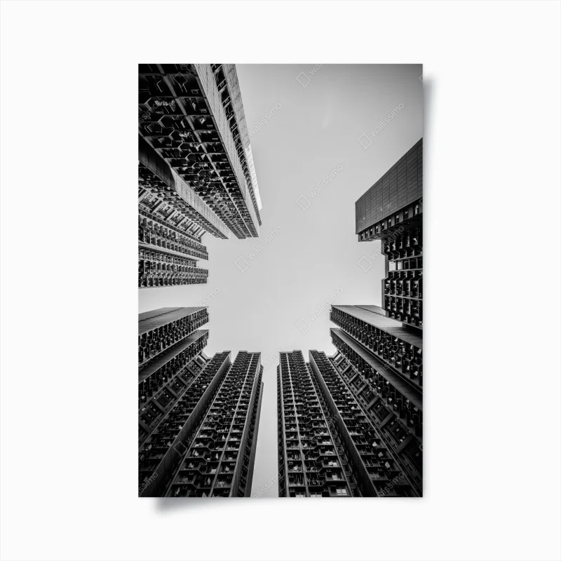 Poster geometrie verticali della città