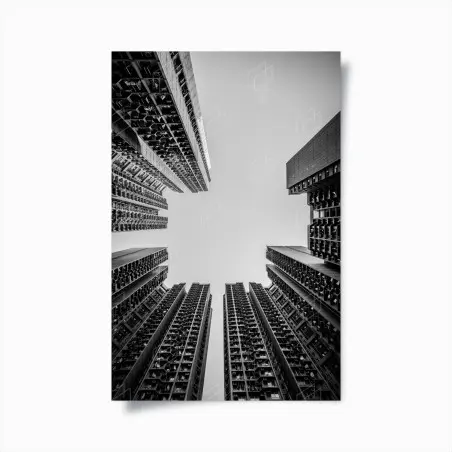 Poster geometrie verticali della città • Wallissimo®