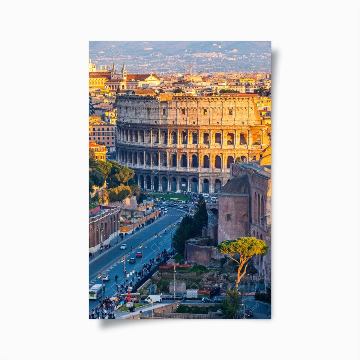 Poster tramonto sul Colosseo a Roma • Wallissimo® Poster tramonto sul Colosseo a Roma • Wallissimo®
