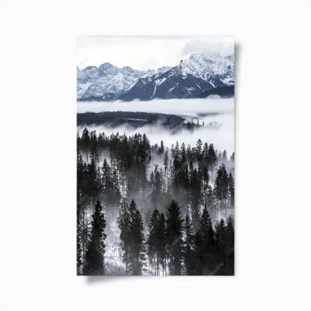 Poster nebbia e foreste dei Tatra • Wallissimo®