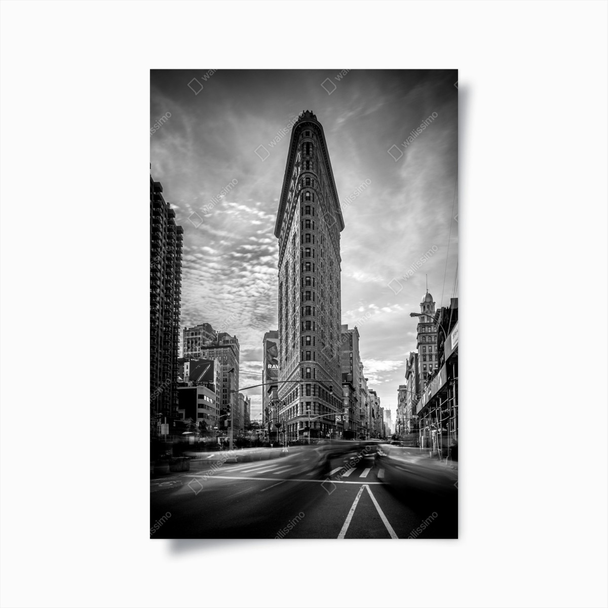 Poster prospettiva verticale del Flatiron a New York • Wallissimo®