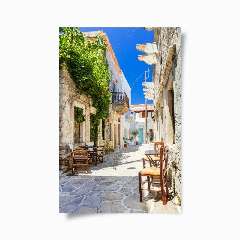 Poster vicolo soleggiato nel cuore del Mediterraneo