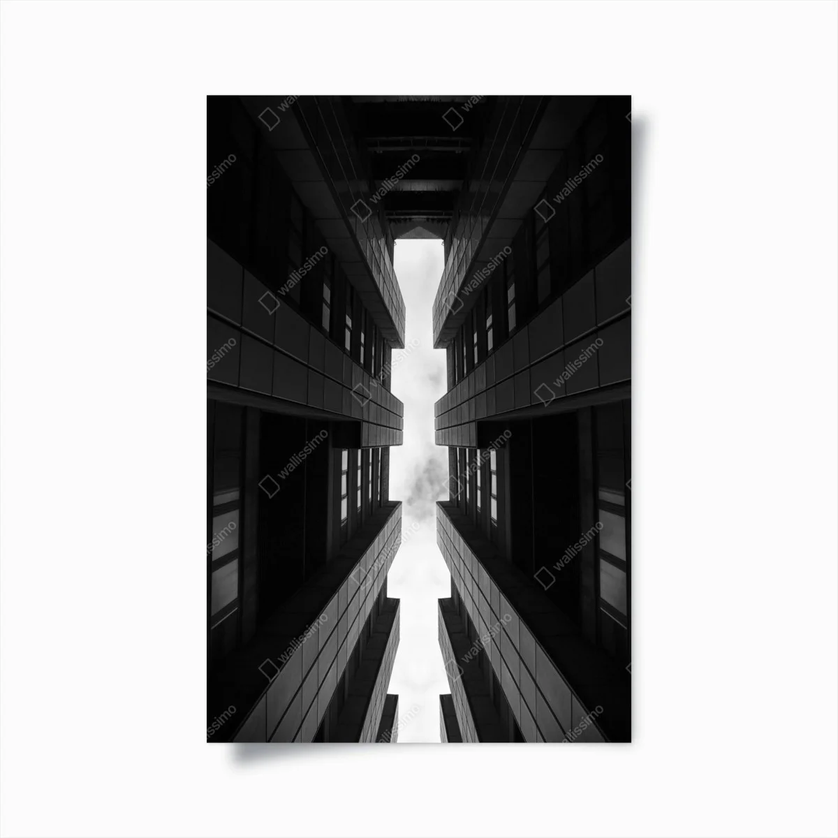 Poster prospettiva urbana simmetrica • Wallissimo® Poster prospettiva urbana simmetrica • Wallissimo®
