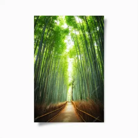 Poster sentiero nella foresta di bambù di Arashiyama • Wallissimo®
