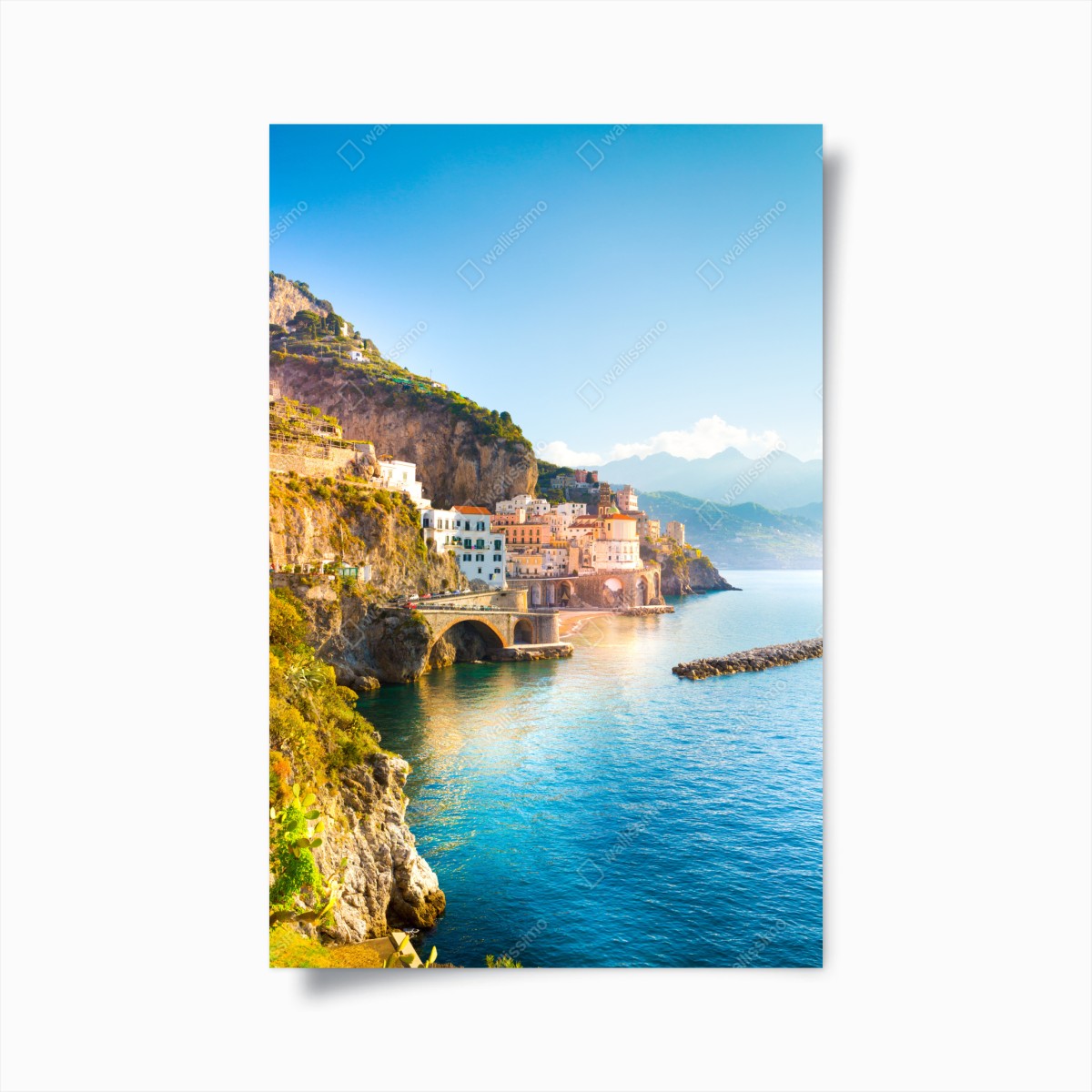 Poster panorama della Costiera Amalfitana • Wallissimo®