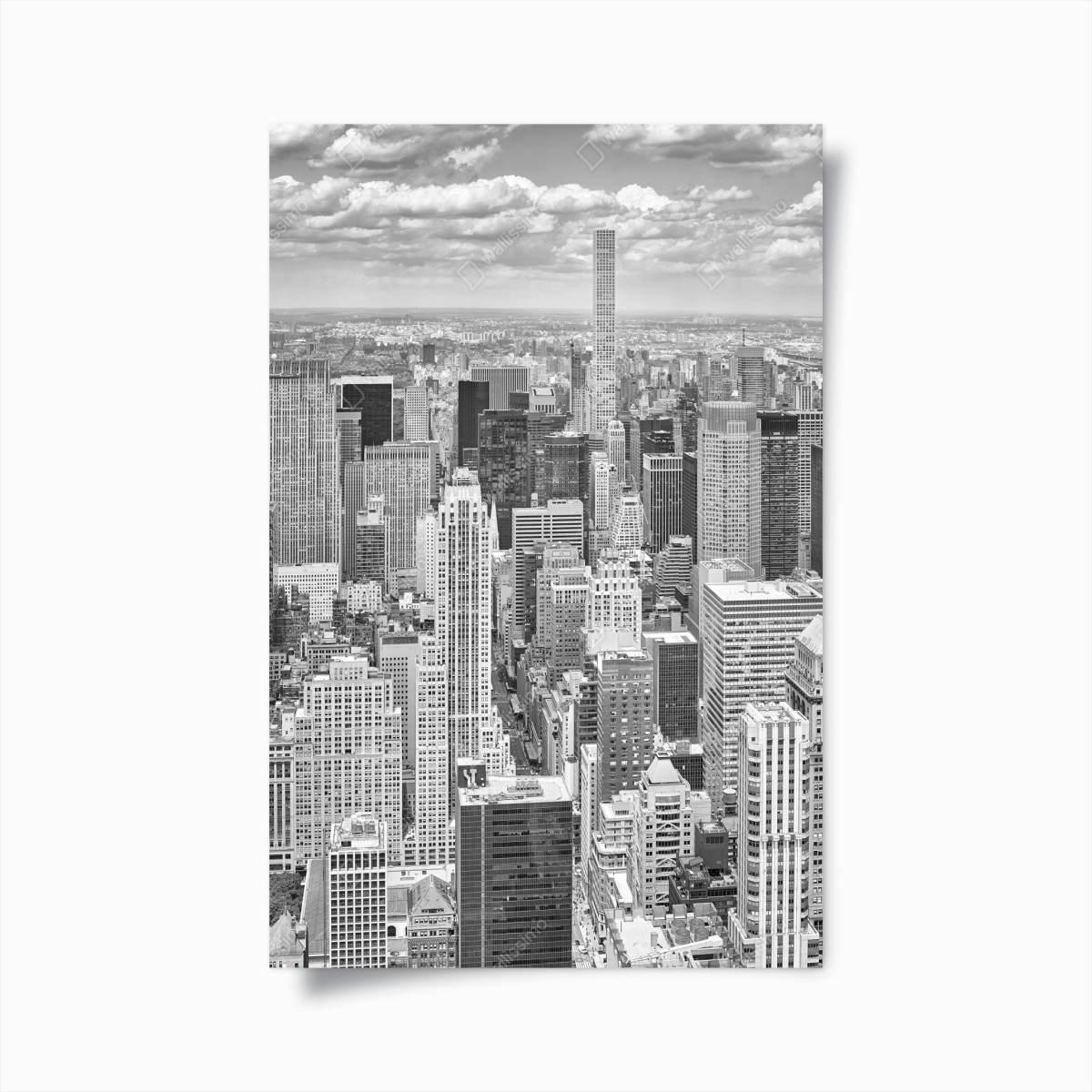 Poster skyline iconico di New York in bianco e nero • Wallissimo®
