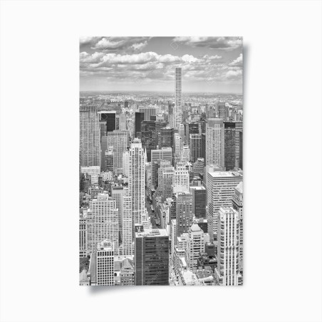 Poster skyline iconico di New York in bianco e nero • Wallissimo®