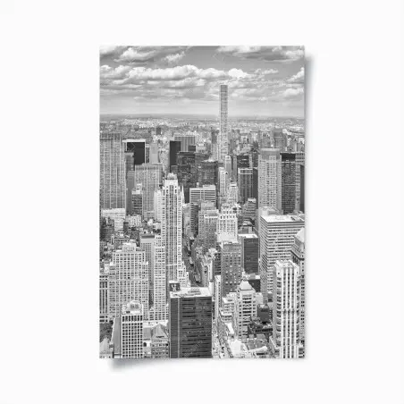 Poster skyline iconico di New York in bianco e nero • Wallissimo®