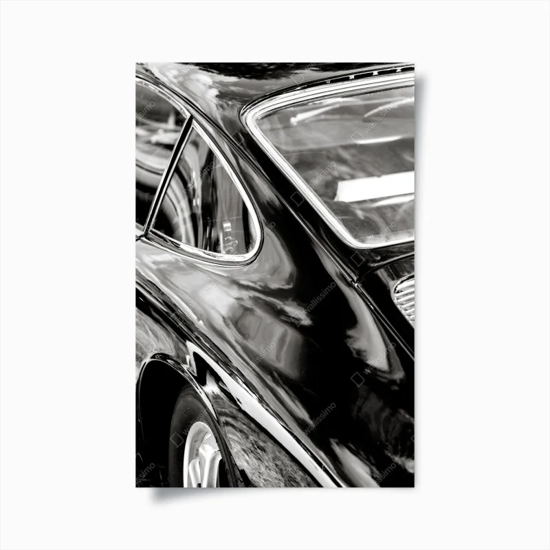 Poster eleganza vintage: linee di carrozzeria classica