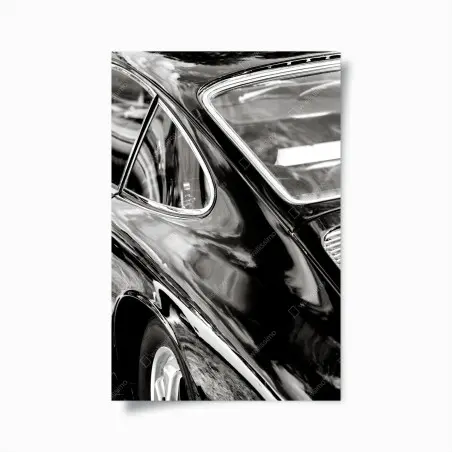 Poster eleganza vintage: linee di carrozzeria classica • Wallissimo®