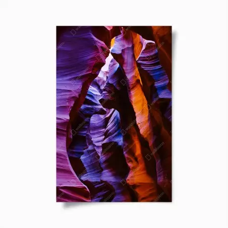 Poster danza di luce nel canyon di arenaria • Wallissimo®